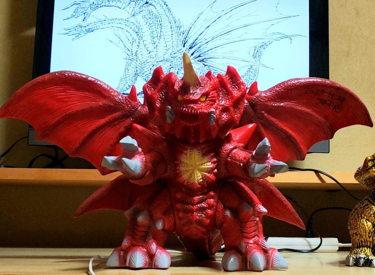 ゴジラ #デストロイア #マルサン #アトリエこがねむし 遅くなりました