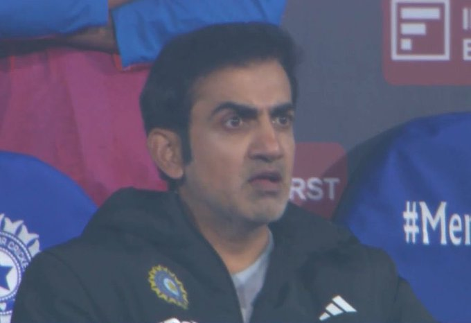 Gautam Gambhir Reaction when Arshdeep Singh Bowled 7 wides in single over at Mullanpur.