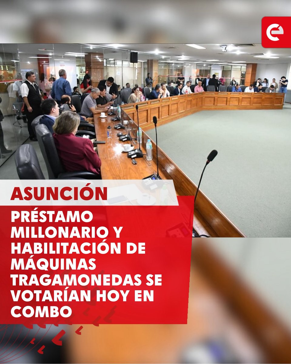canal_e_py's tweet image. 🟥 El intendente de Asunción, Luis Bello, viajó a Israel y dejó a la Junta Municipal el camino libre para avanzar con su pedido: un préstamo millonario para la Municipalidad, que será tratado hoy a las 11:30 en Sesión Extraordinaria.

Pero no viene solo.
Según trascendió, los…
