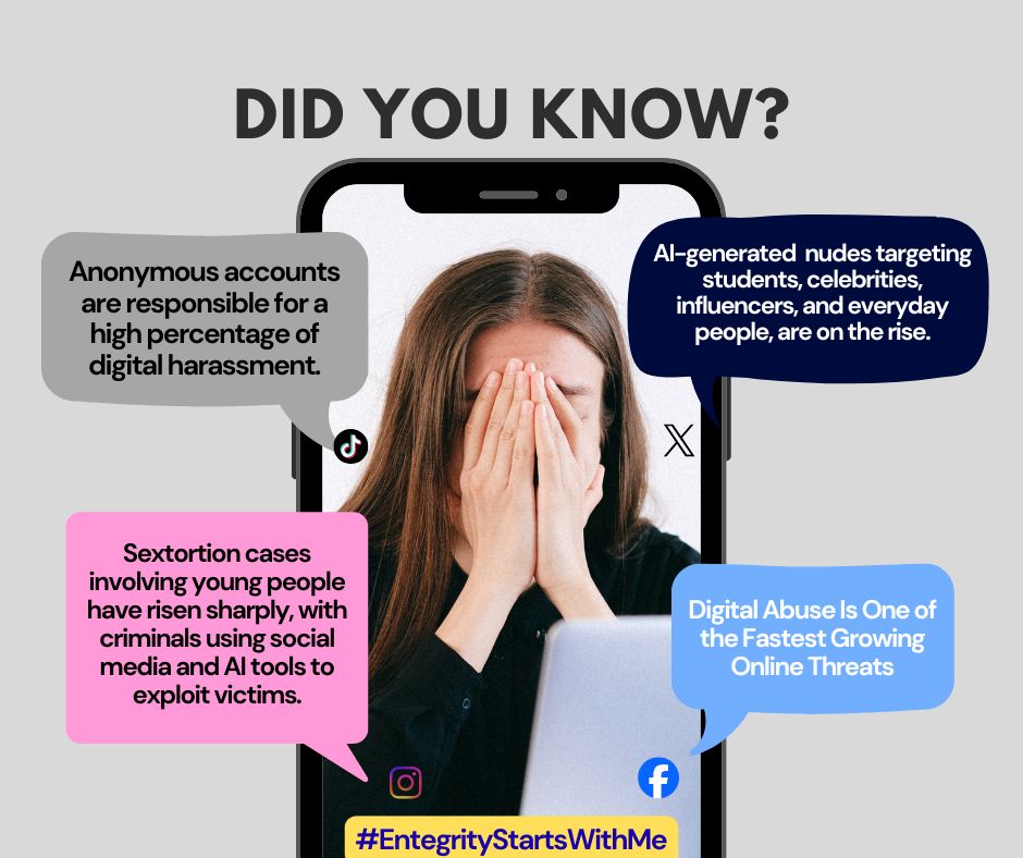 blessingawamba's tweet photo. What would our world be like if we all acted with integrity online?
We don't have to imagine if we all started today.

#EntegrityStartsWithMe #EntegrityStartsWithYouth https://t.co/2hRXvuKVNQ