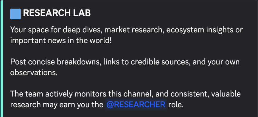 DeFi_King247's tweet photo. 🚨New alpha about @Sumex_Labs
They just made the Researcher role open to grind.
How get it⤵️
Open ds: https://t.co/VeLQDqTY6k
Drop 2–3 market news updates per day in #research_lab
(or even the simplest ones, fr nothing crazy)🧵⤵️ https://t.co/htpL23OvQl
