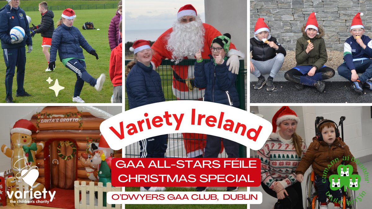 Variety_Ireland's tweet photo. 𝐕𝐚𝐫𝐢𝐞𝐭𝐲 𝐈𝐫𝐞𝐥𝐚𝐧𝐝 together with 𝐃𝐮𝐛𝐥𝐢𝐧 𝐆𝐀𝐀 and 𝐎’𝐃𝐰𝐲𝐞𝐫𝐬 𝐆𝐀𝐀 𝐂𝐥𝐮𝐛, recently hosted a magical All-Stars Féile Christmas Special in the Club in Balbriggan. 🥰🎄✨
https://t.co/3hsKQzGhoI

@DublinGAALive @officialgaa @HSELive @odwyersgaa #Inclusion https://t.co/1NN1gnRibr