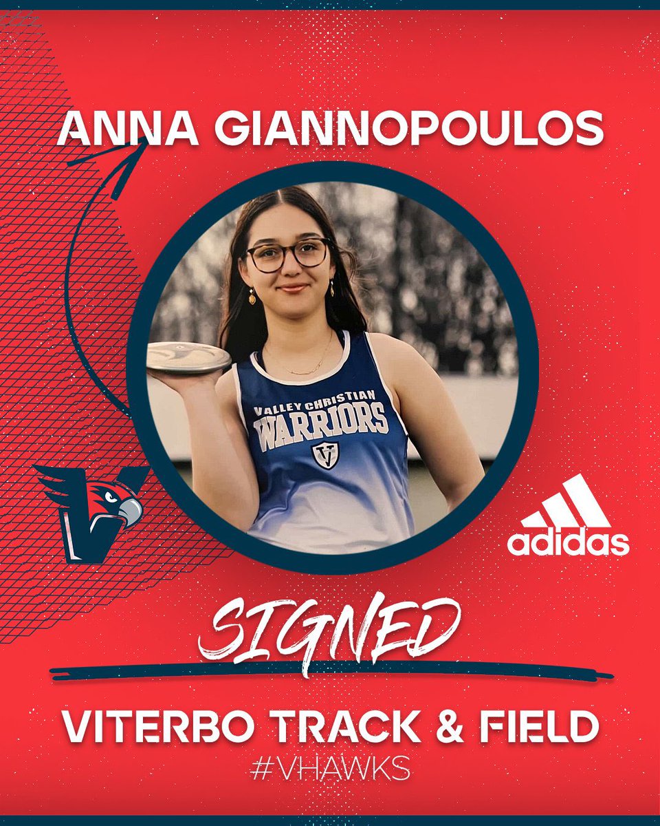 ViterboXCTF's tweet photo. ‼️ INCOMING V-HAWK ‼️

🥏 Anna Giannopoulos - Throws
🏫 Valley Christian HS
📍 Oshkosh, WI
👩🏻‍⚕️ Nursing Major 

WELCOME ANNA! 

#GoVHawks https://t.co/Os9B2UKPVd