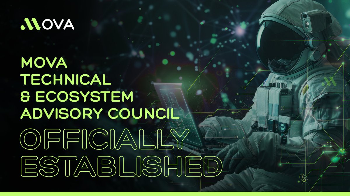 MovaChain's tweet photo. 🚀 MOVA establishes the “MOVA Technical & Ecosystem Advisory Council”

To support MOVA’s long-term development across payments, blockchain infrastructure, and RWA settlement, we are officially launching the MOVA Technical & Ecosystem Advisory Council.

The council will provide independent, professional, and non-binding advisory insights on MOVA’s technology roadmap, ecosystem growth, and global strategy.

👥 Initial members include:
• Wael — CEO, MOVA
• Jerry — CSO, MOVA
• Adelino — COO, MOVA
• Head of MovaLiquid
• Smith — CMO, USD1SWAP

The council will not participate in daily decision-making, but will offer strategic perspectives to guide MOVA’s sustainable expansion.

MOVA remains committed to building a transparent, open, and institution-grade global settlement network.

⚡Stay tuned for more updates.