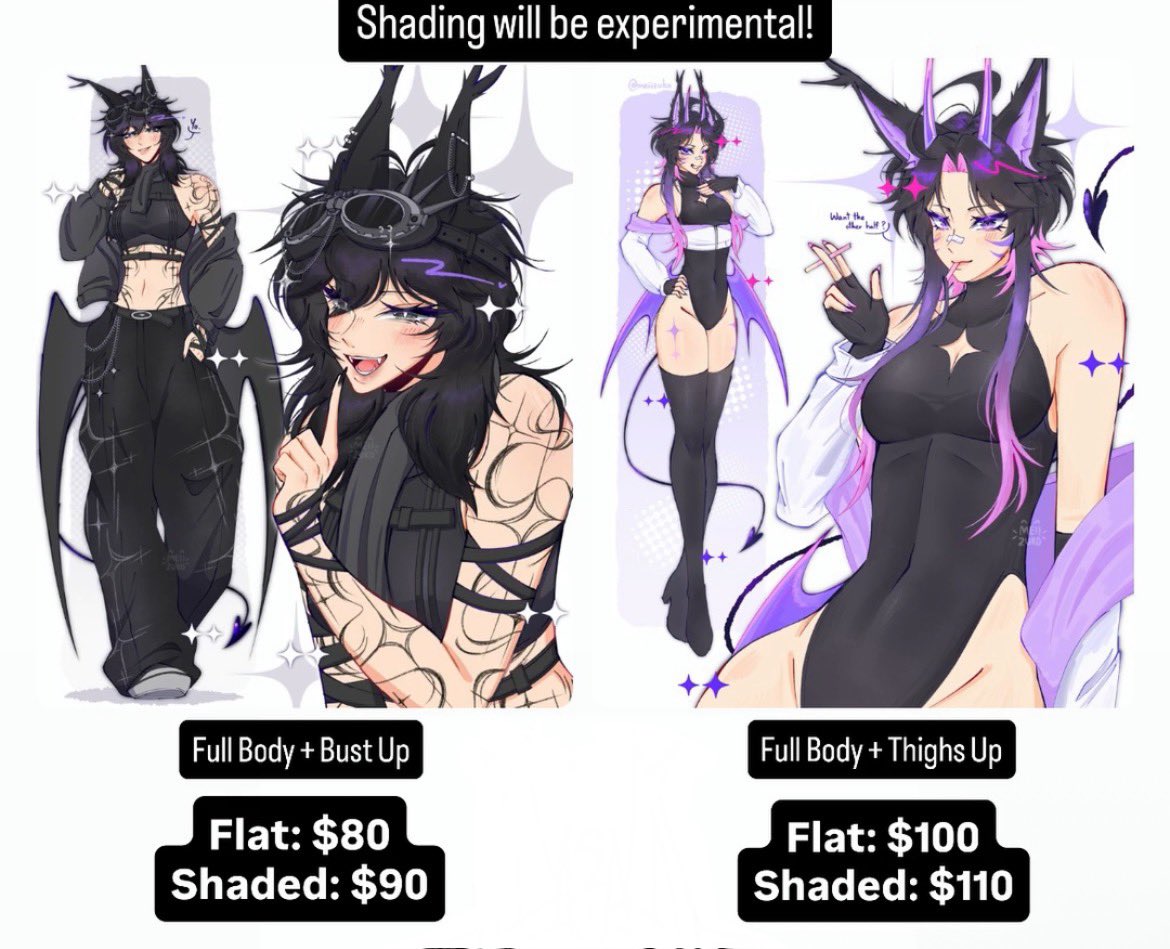 Opening 2 slots of character page comms!
Will include a FREE chibi‼️ DM if interested ~