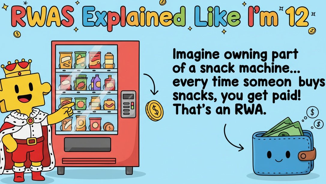 Imagine you buy a slice of a magical snack machine.

Every time someone uses it… you get a tiny bit of the money.

That slice you bought?
That’s an RWA.
<a href="/PicWeGlobal/">PicWe</a>
#PicWeHERO
<a href="/TheBlockValley/">Block Valley</a>