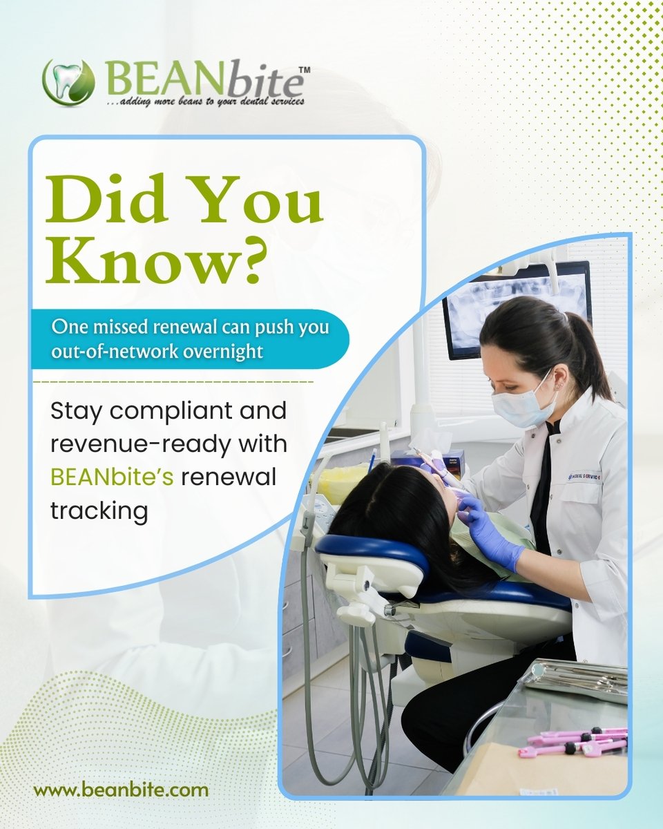 BEANbite's tweet image. 🚨 Did You Know? One missed renewal can push your practice out-of-network overnight. Stay compliant and revenue-ready with BEANbite’s Renewal Tracking ✔️📊
📞 (424) 262-9055
🌐 beanbite.com
#beanbite #medicalbilling #rcm #healthcarecompliance