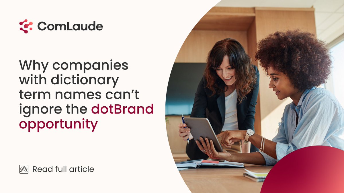 Does your brand name match a dictionary word? 🔒

The new gTLD window opens in April. If you don't apply for your dotBrand TLD, someone else might.

Don't risk losing control of your digital namespace.

➡️ comlaude.com/generic-brand-…

#dotBrand #gTLD