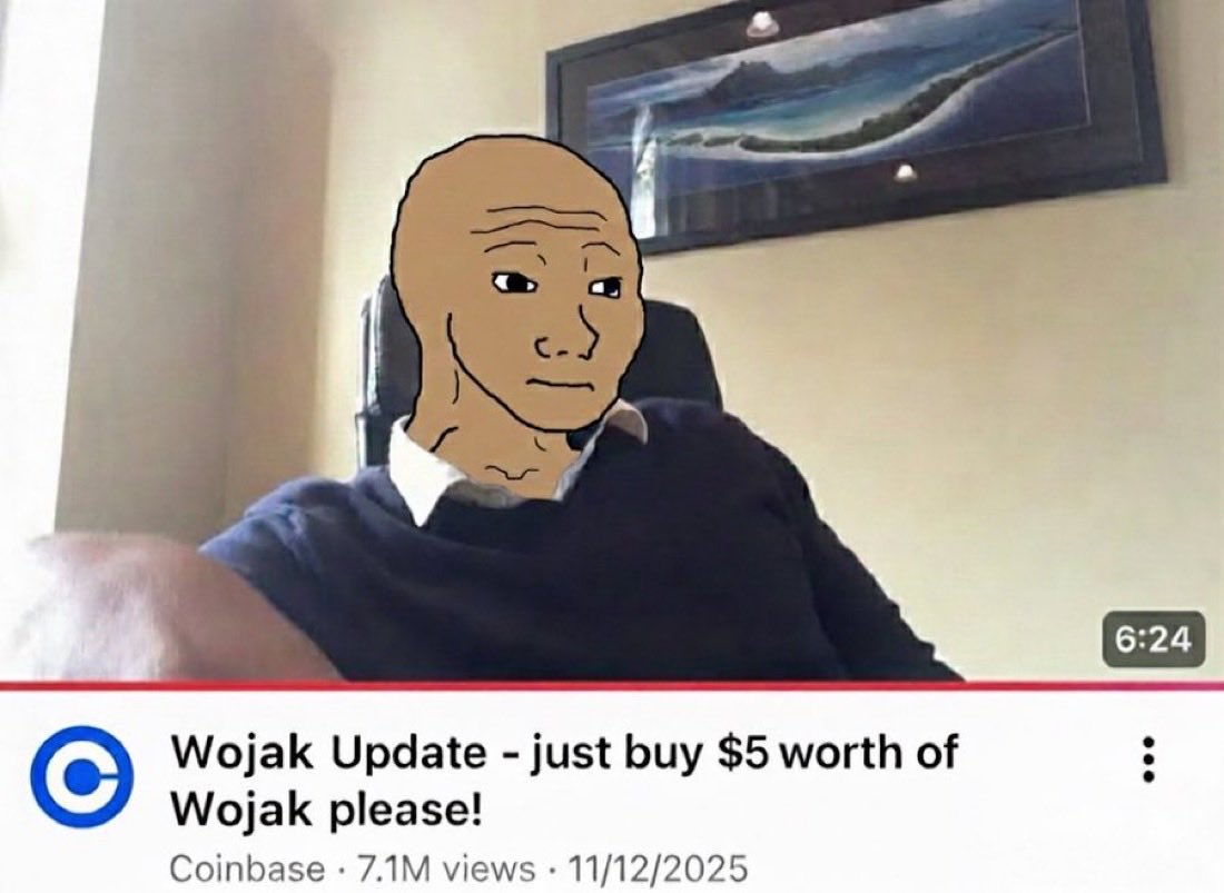 Everyone is buying $5 of $wojak. Even if you have some, buy $5 more