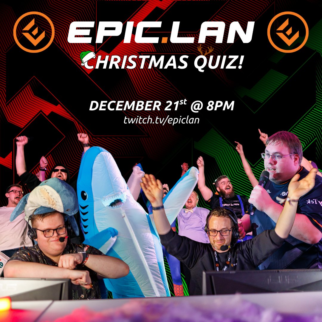 EPICLAN's tweet image. 🚨ICYMI🚨

The EPIC.LAN Christmas Quiz is returning on the 21st December @ 8PM👀

You know what to do when you hear that bell!🍻