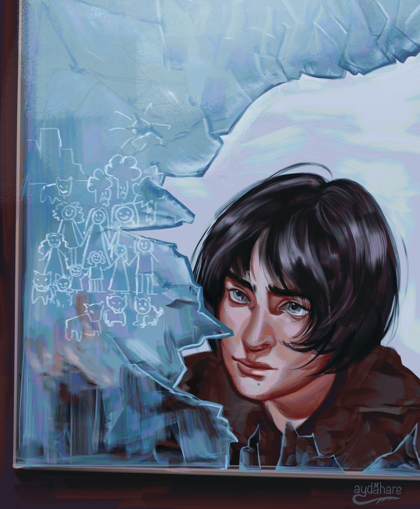 Day 4 - Arya Stark #starkweek 
'A part of the universe had been hollowed out and the firmament was now permanently dark.'