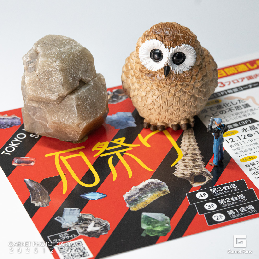 イケブクロウで石祭り！ガーネット祭！！ #池袋 #石ふくろう #東京