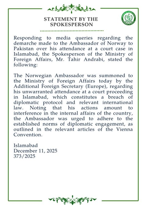 ZahidGishkori's tweet photo. Finally. Here you go
#Demarche to Norwegian Envoy https://t.co/a6DvIkaDCc