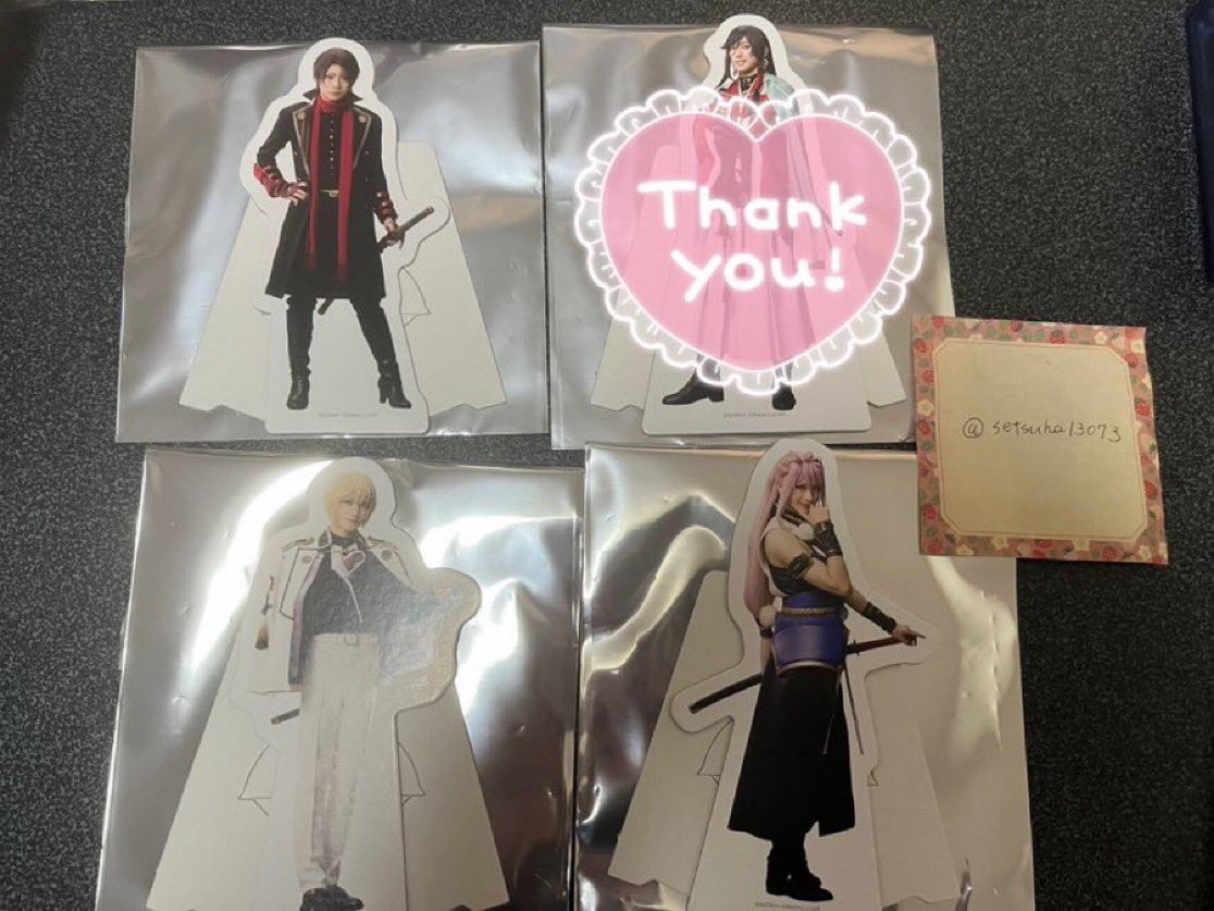 【10日まで】加州　刀ミュ　感謝札　紙製スタンド　博覧会 加州 刀ミュ 感謝札 紙製スタンド 博覧会 加州 刀ミュ 感謝札 紙