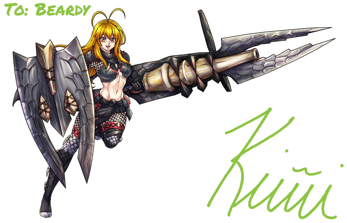 Art redeem for <a href="/CodyGorski19/">Cody Gorski (Beardyboy)</a>. I'm suited up in full Nargacuga armor and ready to hunt. If anything jumps at me, I’m blaming the tail spikes!

🎨 by <a href="/lavionartz/">Lavions | Commissions-open | ✨</a> 

#Vtuber #kiwifanart #Vtuber歌唱王 #Vtubers #VTuberUprising #ENVtubers #animegirl #AnimeArt #vtuberart #MonsterHunter