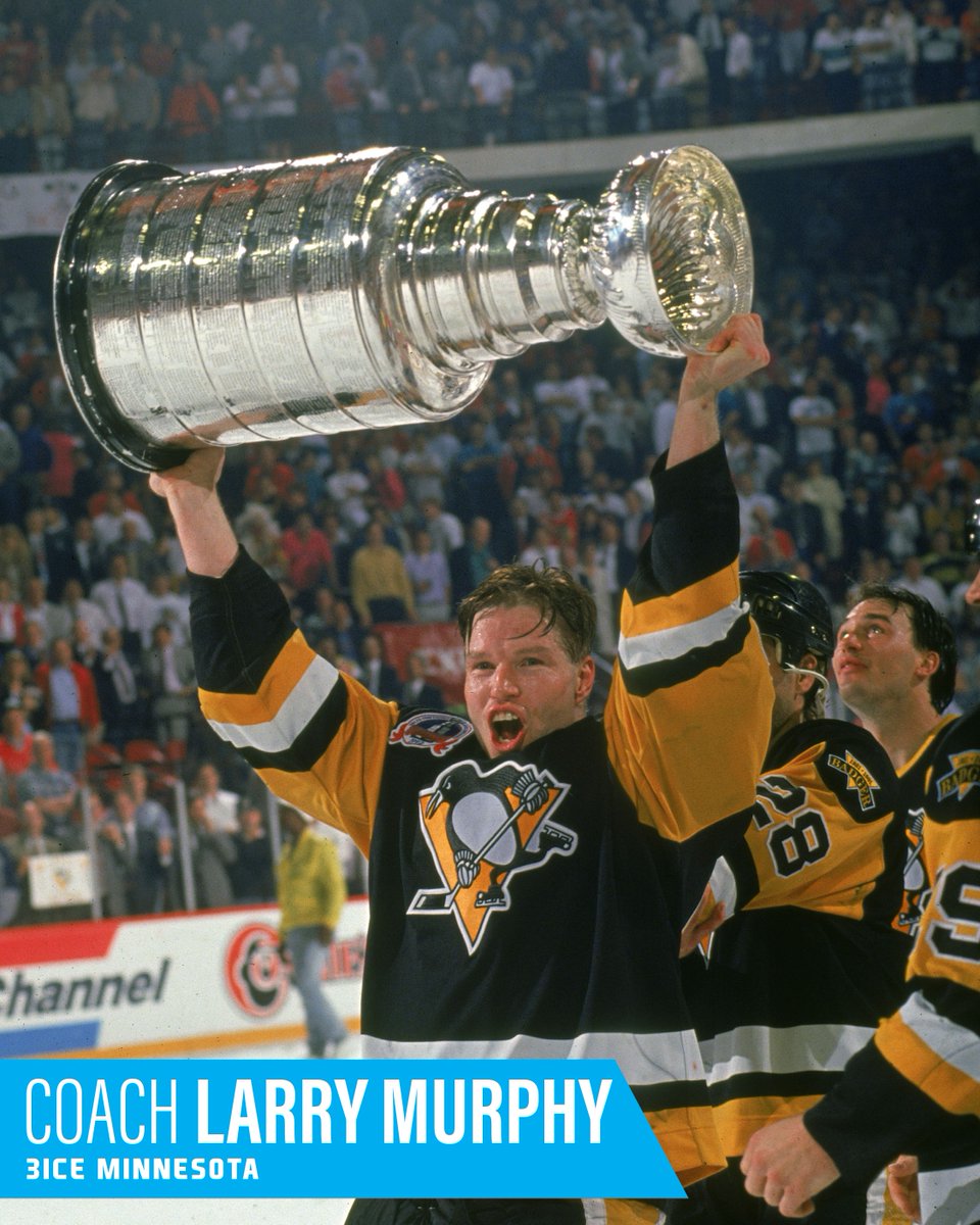 3IceHockey's tweet photo. On this day in 1990, Larry Murphy was traded to the Penguins, sparking a run to back-to-back Stanley Cups. 🏆 From NHL legend to 3ICE coach, Murphy’s legacy is unmatched. Are you a Pens fan or a Larry Murphy fan? 🏒 #3ICE #LarryMurphy #PittsburghPenguins #HockeyLegend #NHLHistory https://t.co/4P2YKsmvsB