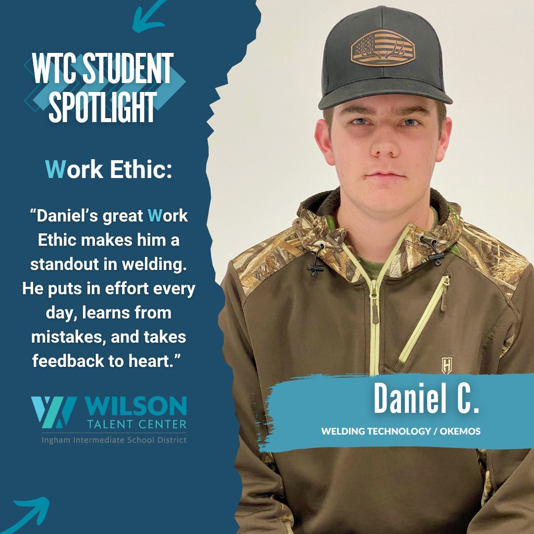 🌟 Student Spotlight: Daniel C.🌟
Daniel’s work ethic, daily effort, and willingness to learn make him a standout in Welding. His dedication has earned him acceptance to the WyoTech Welding Program! 👏✨
#StudentSpotlight #InghamImpact