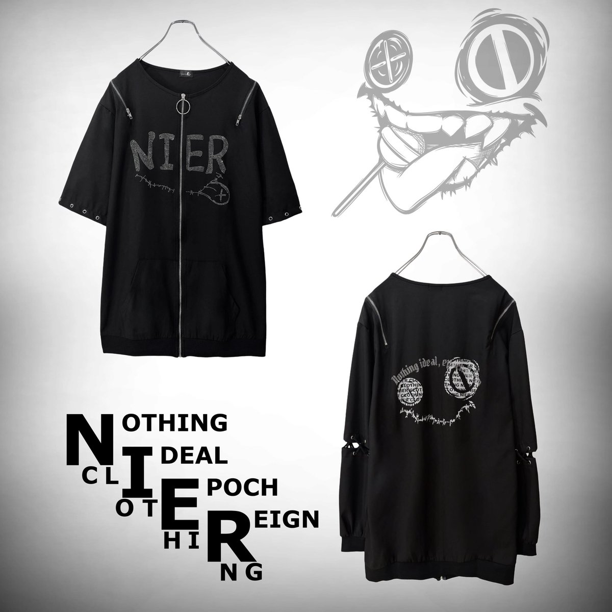 NieR_tokyo's tweet photo. 🎁本日〆切プレゼント企画🎁

STONE LOGO 3WAY-STYLE BLACK 
UNISEX ZIP OUTER

🎁2名様にプレゼント🎁

◼応募方法
フォロー(@NieR_tokyo) &amp; リポスト
◼締切〆  本日24時

こちらの商品は〆切後販売予定となります🐰

是非ご参加ください🙇‍♂️🙇‍♀️ https://t.co/7SSRmDW4Et