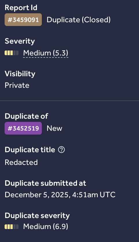 root_lucky_'s tweet photo. Day 7. Conclusion
#21DayHackingChallenge
Today wasn’t too heavy — did some feature analysis and explored a few more flows. One more report got marked as duplicate, but that’s part of the game.
Progress continues, learning continues. See you tomorrow.

#Hackerone #BugBounty #Hacking