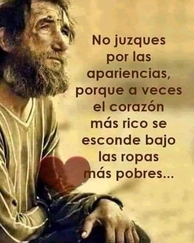 Que bueno se siente vivir  sin aparentar lo que no eres y no tienes,  sin cargas, culpas, deudas.
Es bueno no  necesitar una vestimenta de lujo para que te den un buen trato. Mejor encontrar personas que te hablen con ternura, te regalen una sonrisa, sin motivo alguno!!!