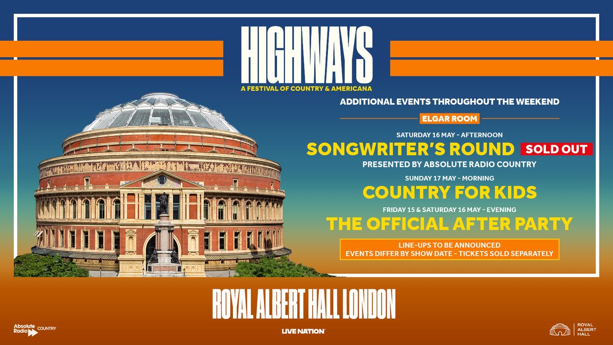 HighwaysFest's tweet image. Songwriter's Round is now SOLD OUT! Secure your spot at Country for Kids and the Official After Parties while you still can 👉 ow.ly/UI9E50XHql7