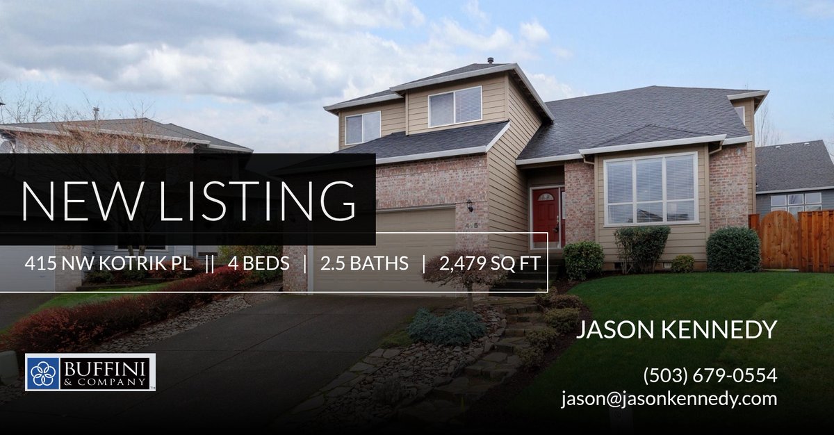 📍 New Listing 📍 Take a look at this fantastic new property that just hit the market located at 415 Nw Kotrik Pl in Beaverton. Reach out here or at (503) 679-0554 for more information homeforsale.at/415_NW_KOTRIK_…