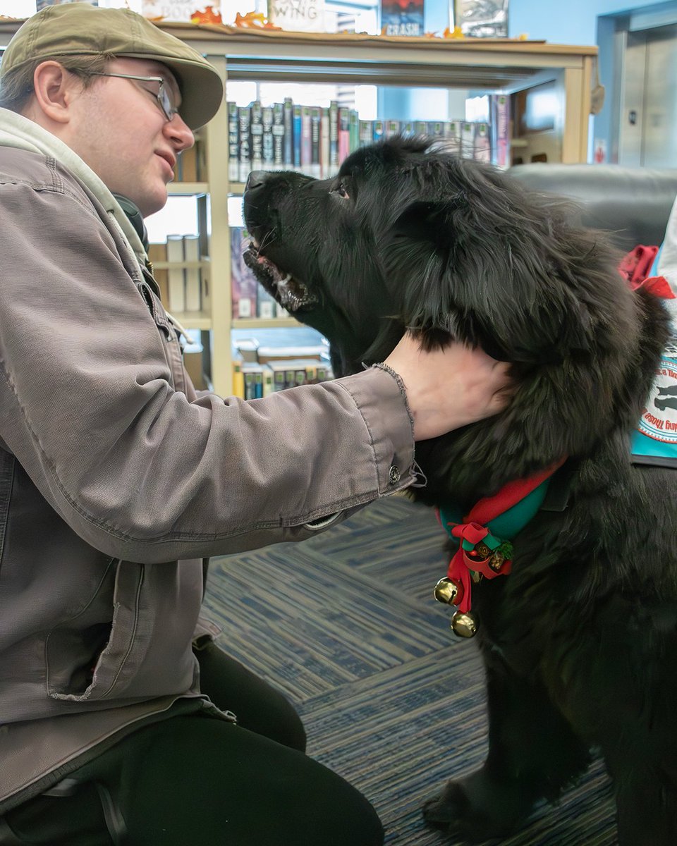 TrineUniversity's tweet image. Who doesn’t love a quick snuggle break from studying? 🐶 Emotional support dogs visited campus during finals week, giving students a chance to relax, recharge, and enjoy some much-needed cuteness. Keep going, Thunder Nation, you’re almost there!
#trineuniversity #finalsweek