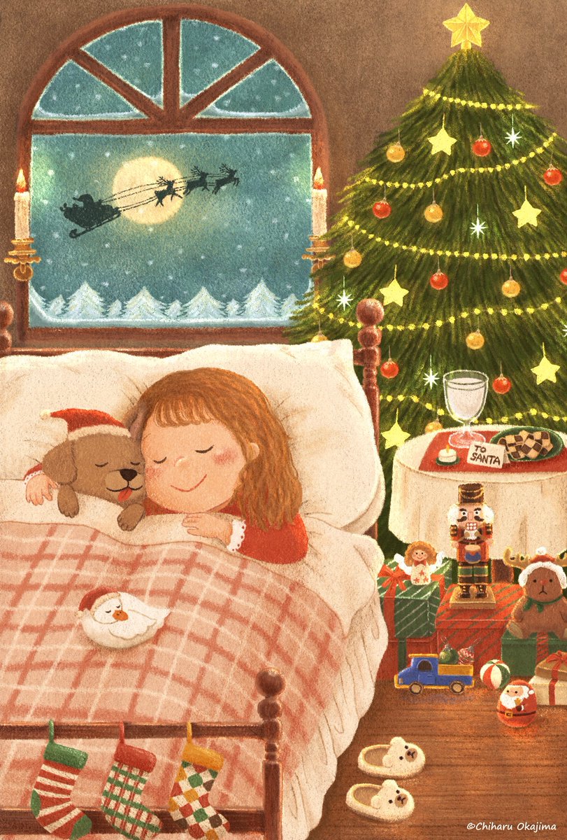 ✨🎅🏻🍪🥛✨

#クリスマスイラスト
#illustration #Christmas