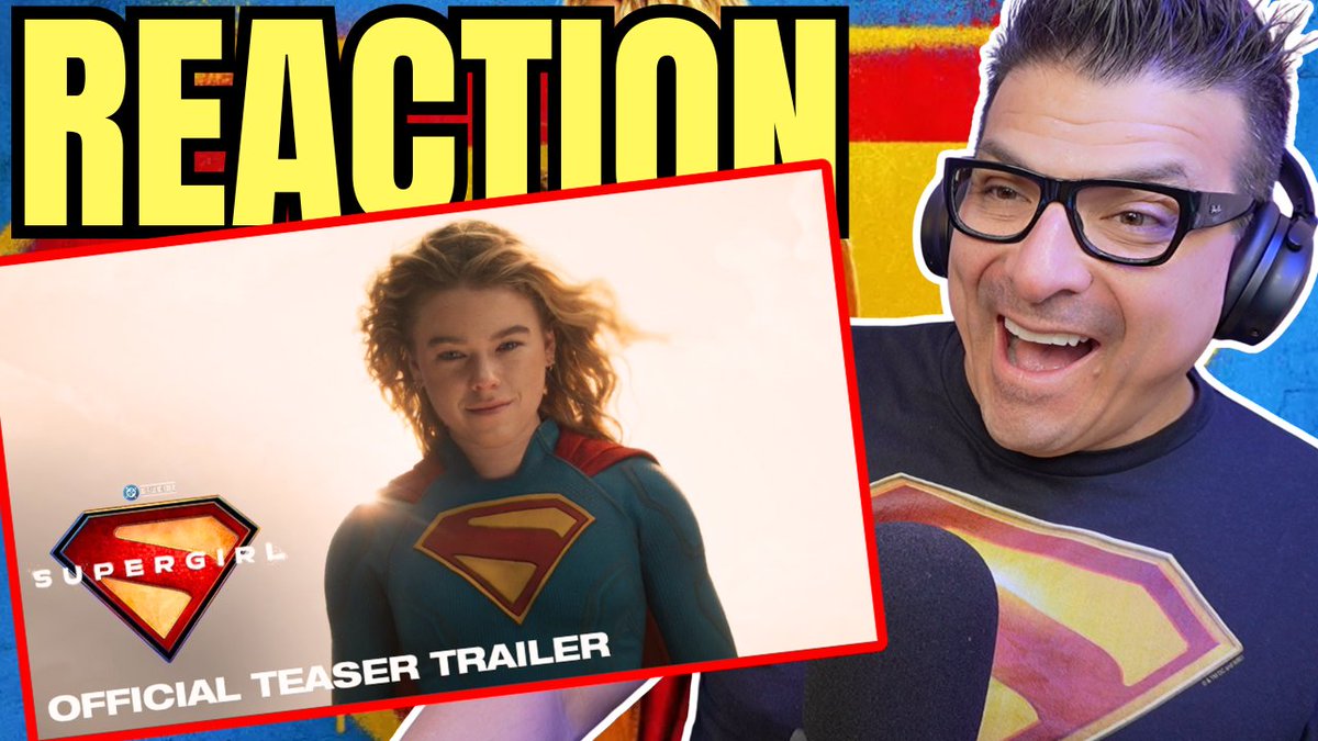 My Trailer Reaction to the first Teaser Trailer for #Supergirl is up on my channel now!

I got LOTS to say on this one. The energy, the vibe, Milly Alcock's performance, Craig Gillespie's direction and if I think this is another winner from #DC and WB!

📺 youtu.be/0g6BBUVkD9M