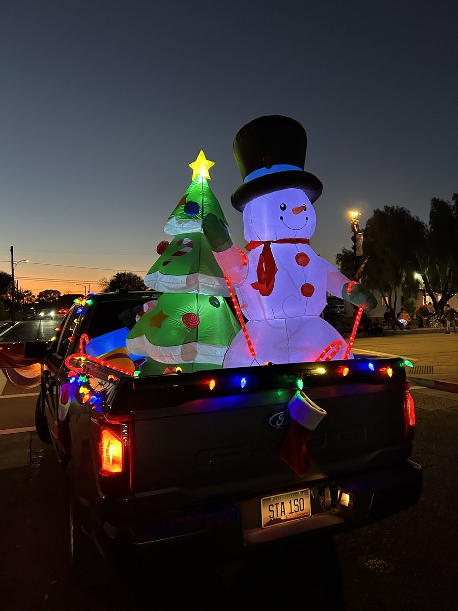 PCAOAZ's tweet photo. Last Friday, the Pinal County Attorney's Office was proud to participate in Hometown Holiday Parade. The event celebrates the Christmas season in historic downtown Florence with an evening full of holiday cheer. This celebration is a hallmark tradition every year  that brings our community together.