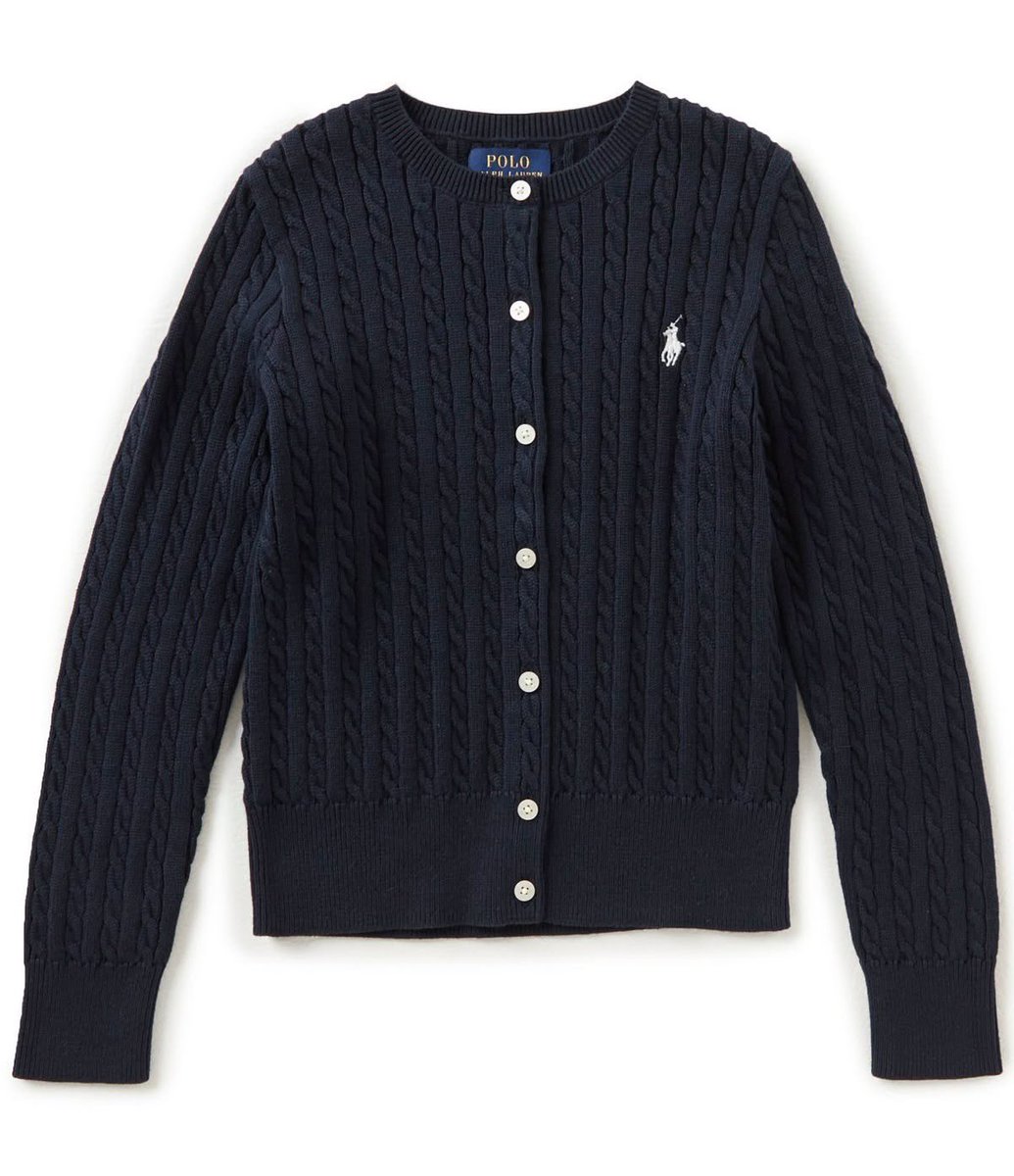 Preorder Polo Ralph Lauren
Girls 7-16 Cable-Knit Cotton Cardigan

กดมาเกิน NAVY XL (3ตัว) อก34ใส่ได้
ตัวละ 2200฿รวมส่ง (ในไทย3000+) มัดจำ50%

🤍🇺🇸🛬 รอของไม่เกิน1วีค
สอบถามสั่งซื้อ dm
#poloralphlaurenthailand 
#พรีออเดอร์เมกา