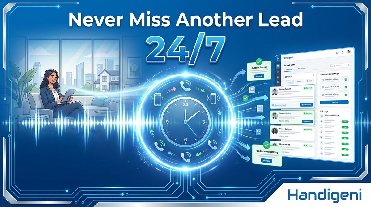 🎁 Holiday gift idea for real estate pros: What if you could give something that generates $48K-$150K in additional commissions?

62% of real estate leads call only ONE agent. Miss that call = lose that commission.

Voice AI answers every call 24/7—even during showings.

👉