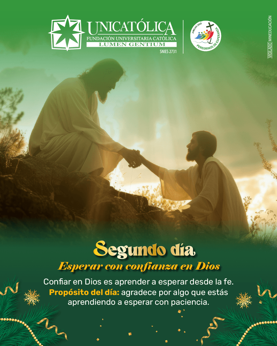Confiar es esperar desde la fe 🙏

En este segundo día de novena, recordamos que nuestra esperanza no se basa en circunstancias, sino en la confianza inquebrantable en aquel que siempre cumple sus designios. Aprendamos a esperar con paz, sabiendo que sus tiempos son perfectos.