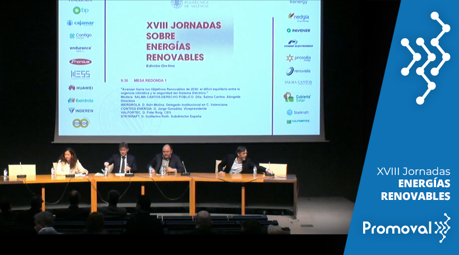 Promoval's tweet photo. Hoy ha vuelto 🗓 uno de los eventos clásicos del sector, las 🔌 XVIII Jornadas sobre Energías #Renovables de la @UPV y 😃 en #Promoval no nos la perdimos. Hemos tenido la oportunidad de disfrutar de un 📄 atractivo programa con 💬 ponentes de primer nivel. https://t.co/xQwsiq9Oiv