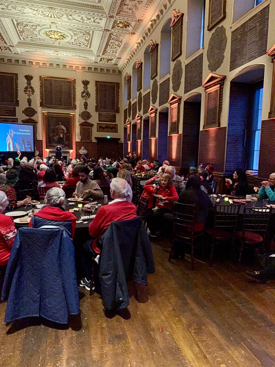 shanedegaris's tweet photo. Amazing to be back in the beautifully refurbished #GreatHall at St.Bartholomews Hospital for our annual #Volunteers celebration event. Thanks to all of our volunteers and the team supporting behind the scenes! @NHSBartsHealth https://t.co/EjHZdxzsuW