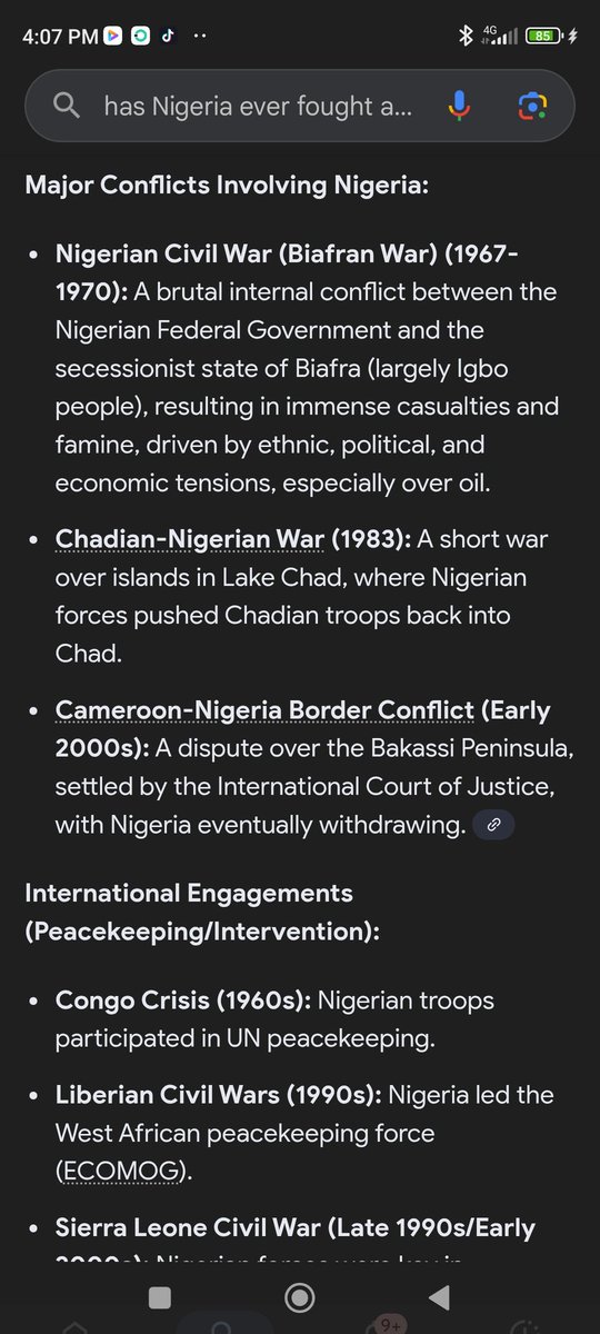 niftycraftmc's tweet photo. @bigsamofdelta @MikaelCBernard You really need to read before spewing rubbish. Abeg they need to bring back history to our school. Nigeria has never lost any war/conflict. Nigeria has led peace keeping effort all over Africa with overwhelming victory. https://t.co/9y3tr2yUJ6