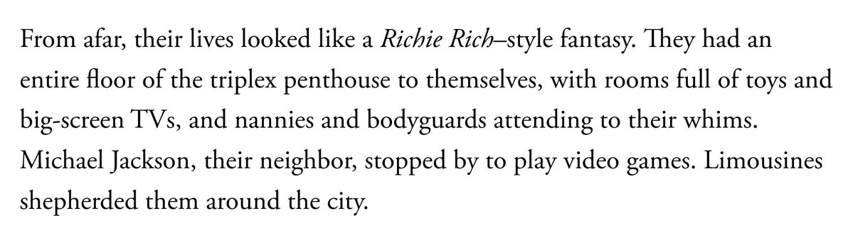 Here, by the way, is how Donald Trump raised his own kids: