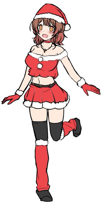 ド健全佑芽サンタ🎄 