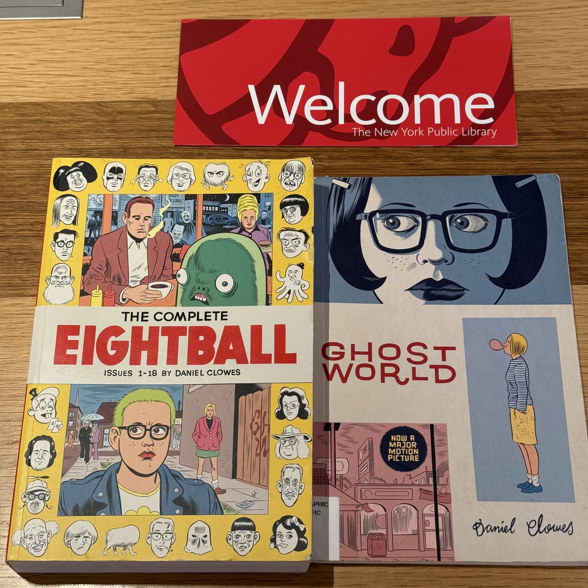 ニューヨーク公共図書館でダニエル・クロウズ (Daniel Clowes) の