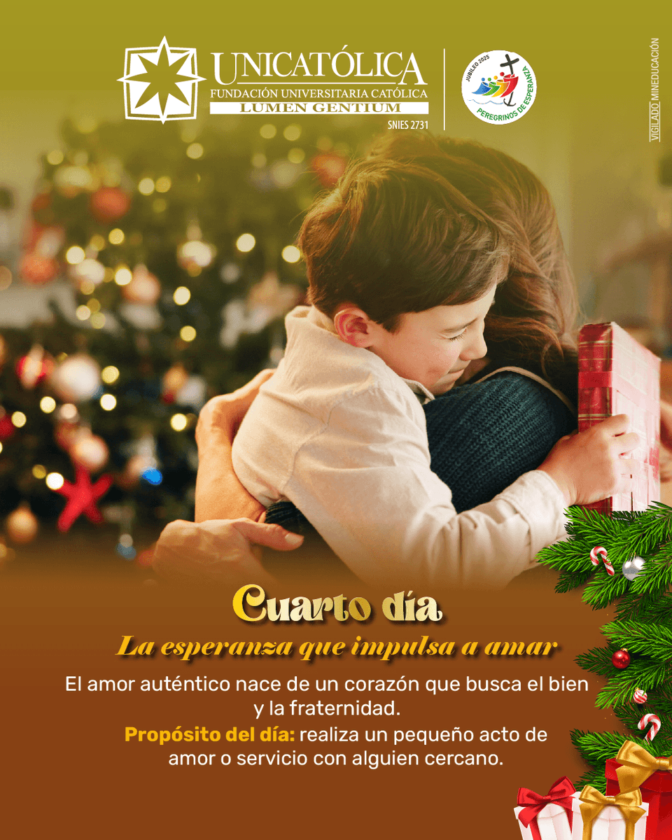 La verdadera esperanza no se guarda; ¡se comparte! ❤️

Un corazón lleno de esperanza no puede dejar de amar. Este amor auténtico busca el bien, promueve la fraternidad y se hace servicio.