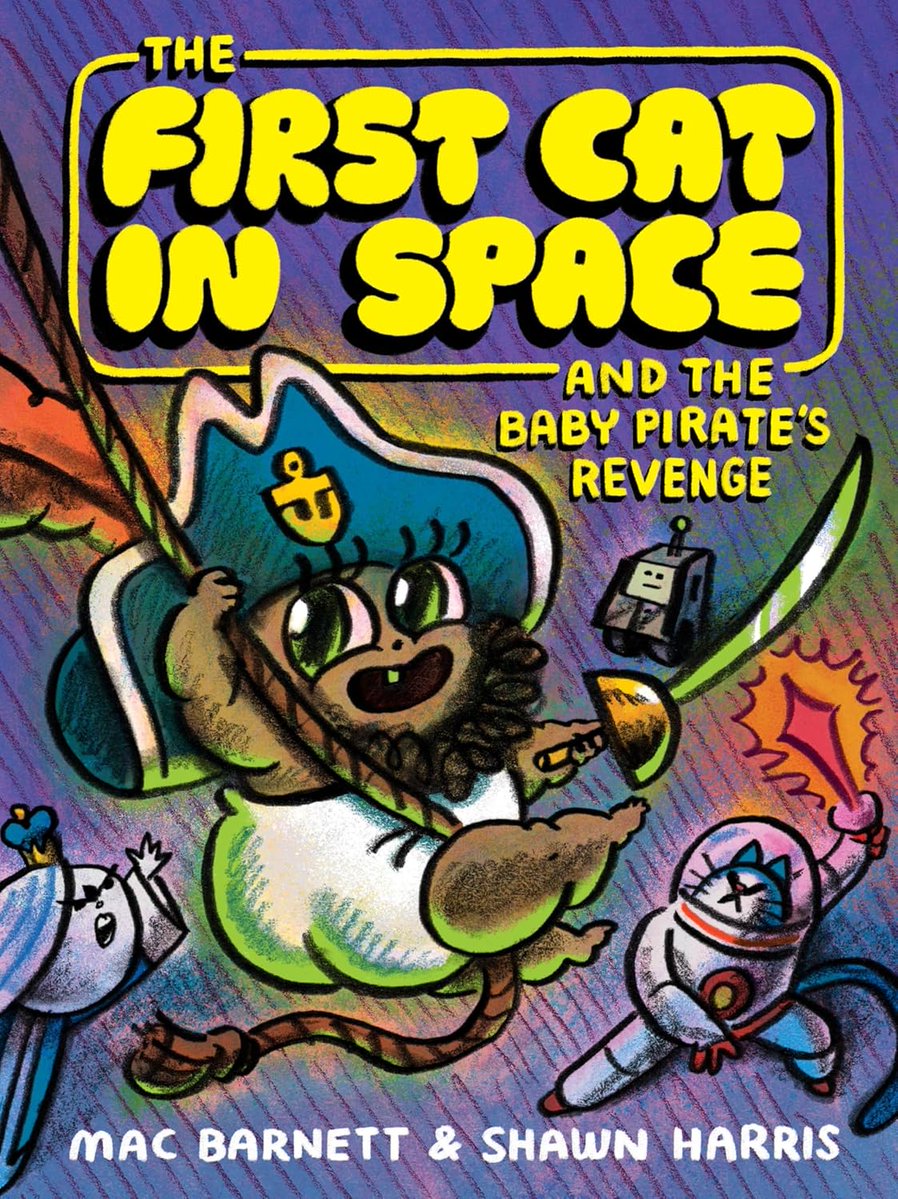 After Captain Babybeard steals a treasure map from the Queen of the Moon, the notorious pirate sees nothing but piles of gold in his future... #JuvenileFiction #MacBarnett #ShawnHarris #LibrariesAreAwesome