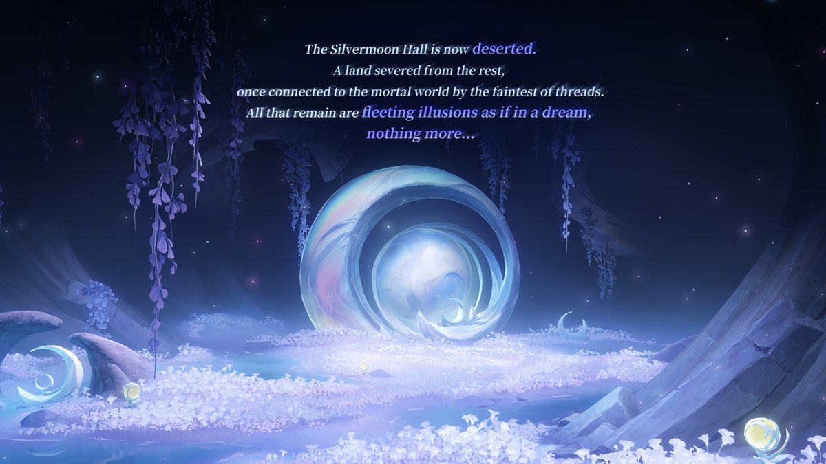 GenshinImpact's tweet image. The Silvermoon Hall now stands deserted...

#GenshinLunaIII #GenshinImpact