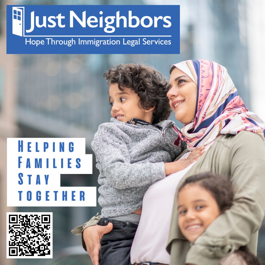 At Just Neighbors, we provide high-quality, immigration legal services—from helping families stay together to offering free, confidential guidance through our Ask An Attorney program.

This holiday season, your gift goes TWICE  as far! 

Give today: justneighbors.app.neoncrm.com/forms/donate1