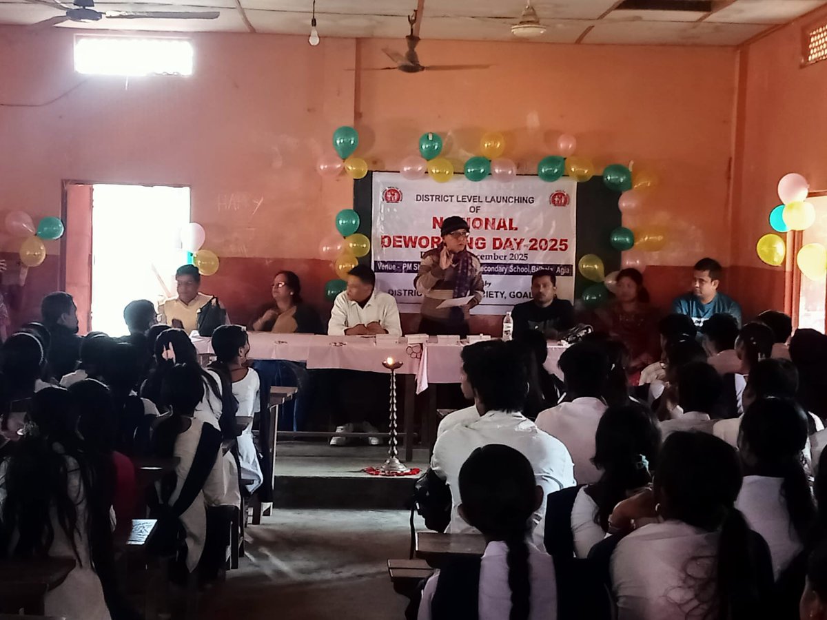 HealthGoalpara's tweet photo. District Level Launching of NDD organised at Balbala H S School under Goalpara district.During this week (11-18 December 2025) Deworming Tab. (Tab.Albendazole 400 mg) Will be administered to the children age group of 1 -19 years to reduce worm  related infections. @nhm_assam https://t.co/O86ibT3xFf