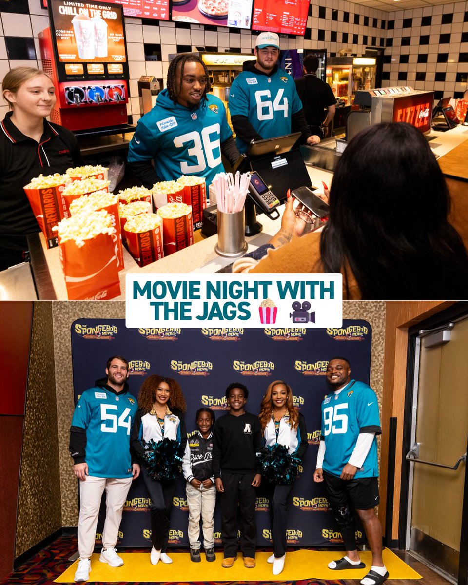 We had a blast hosting local students for an early premiere of The SpongeBob Movie alongside @ROARoftheJags!

#DUUUVAL 