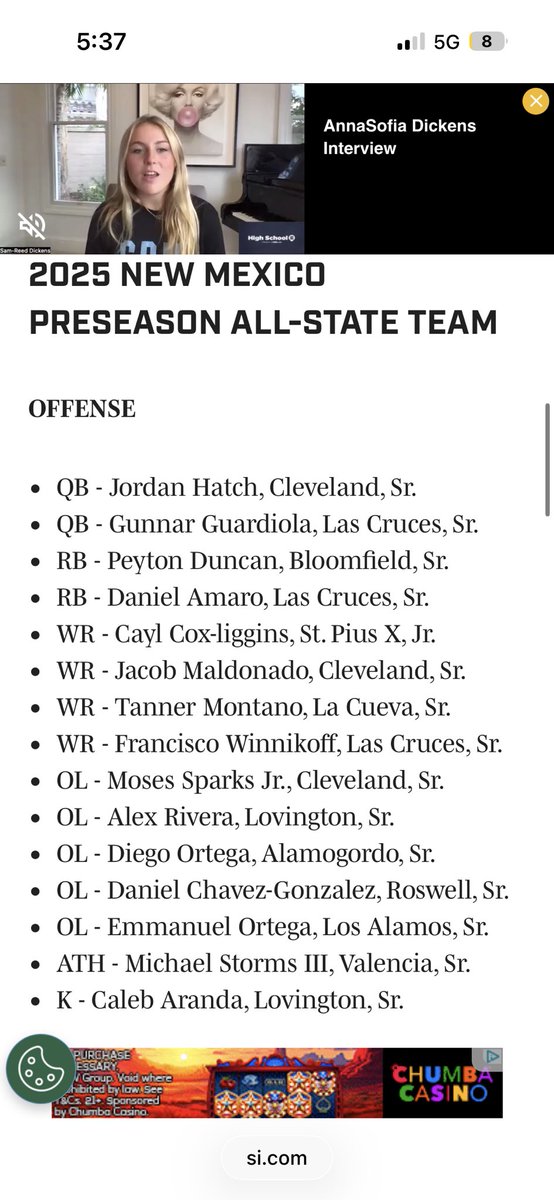 CalebAranda8's tweet image. I am beyond blessed to receive 1st team all state Kicker!! Ending my season with a total of 6 awards, Pre season All state Kicker, all area kicker, All area punter, 1st team all district kicker, 2nd team all district punter, and 1st team all state kicker!! I also broke 2 school…