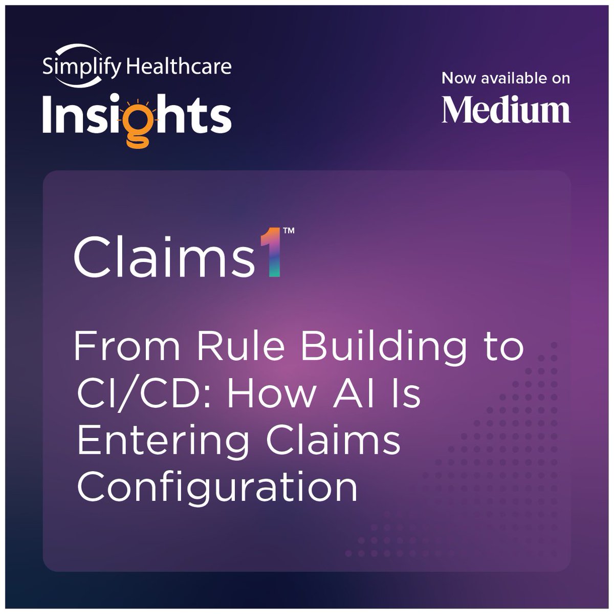 Medical claims still run in batches. Pharmacy claims run in real time. The difference is not in systems. It is in the configuration architecture.

Read the blog: bit.ly/44hLJ92

#SimplifyHealthcare #SimplifyHealthcareInsights #ClaimsInnovation #AIinHealthcare #PayerTech