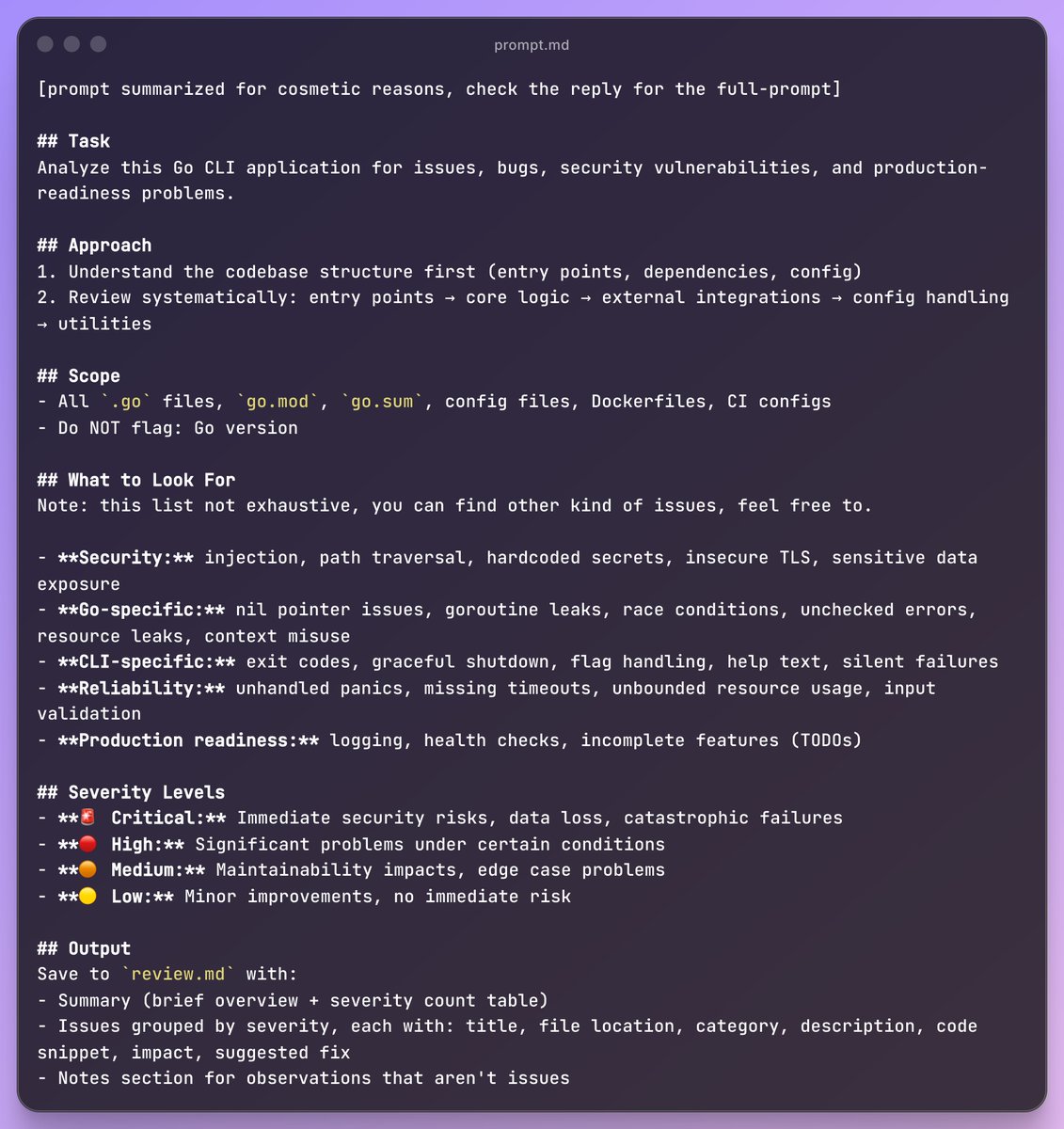 lucrnz's tweet image. I integrated Grok with Github Actions to review my codebase automatically

I wrote a GHA workflow that installs @charmcli  crush,  and it runs it to follow a prompt stored in the repo.

Result: Agent writes a review for the entire project to highlight issues/bugs/etc.

Of course,…