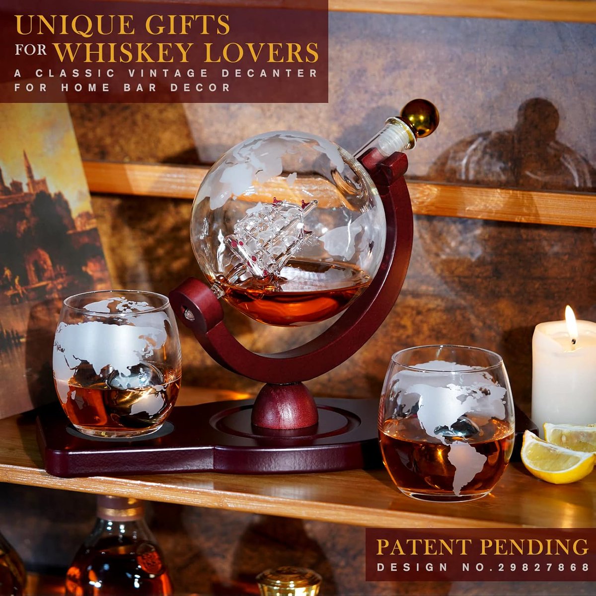 Buyereviews's tweet photo. ⏰ Limited Time Deal ⬩➤ Gifts for Men Dad Christmas, Whiskey Decanter Globe Set with 2 Ball Stones & 2 Glasses

🎉 Enjoy a 32% Discount on this elegant whiskey decanter set and elevate your celebrations.

• Retail Price: $59.95
• Discounted Price: $40.77
• View on Amazon: https://t.co/fjcZjkRxcC

Follow us for daily savings: 
https://t.co/pvgR8doC0n

#ad #deal