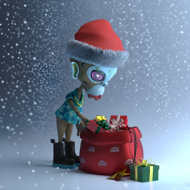 Even far beyond Earth, the holiday spirit shines. Moon Ape’s here to remind us that joy is universal.

<a href="/MoonApeLab/">Moon Ape Lab</a>